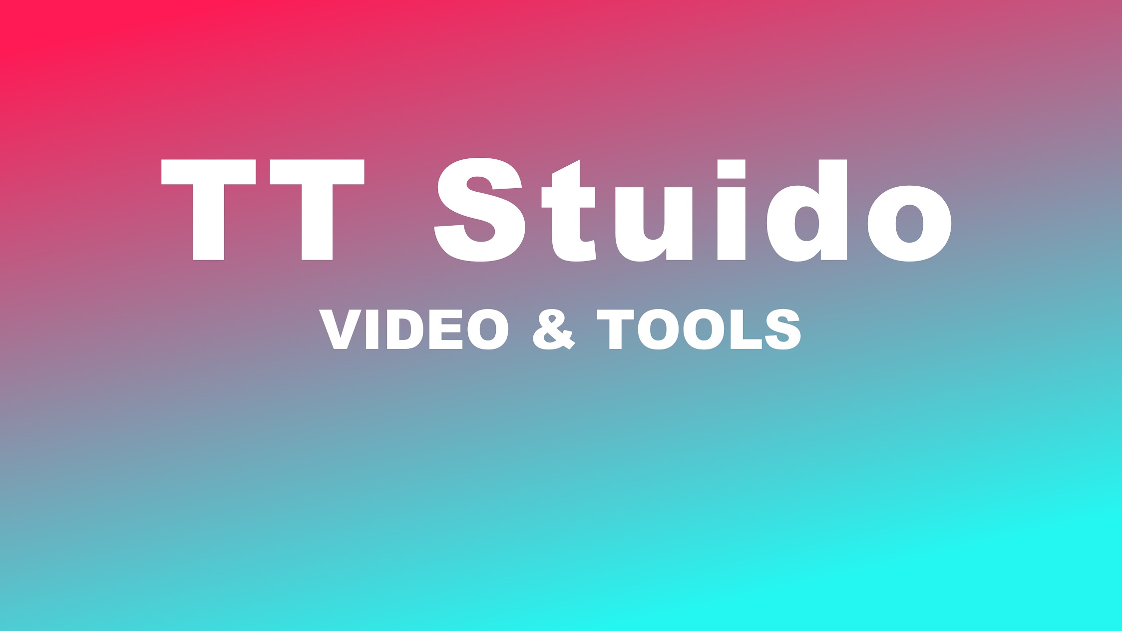 TT Studio Video & Tools